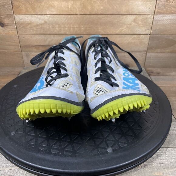 Hoka One One Rocket MD Womens 8.5 Athletic Track Running Shoes Spikes White - Picture 2 of 10